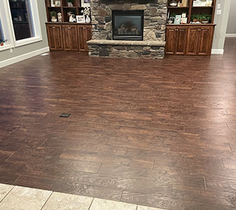 Hardwood flooring installation