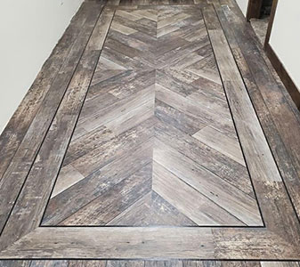 Tile flooring installation